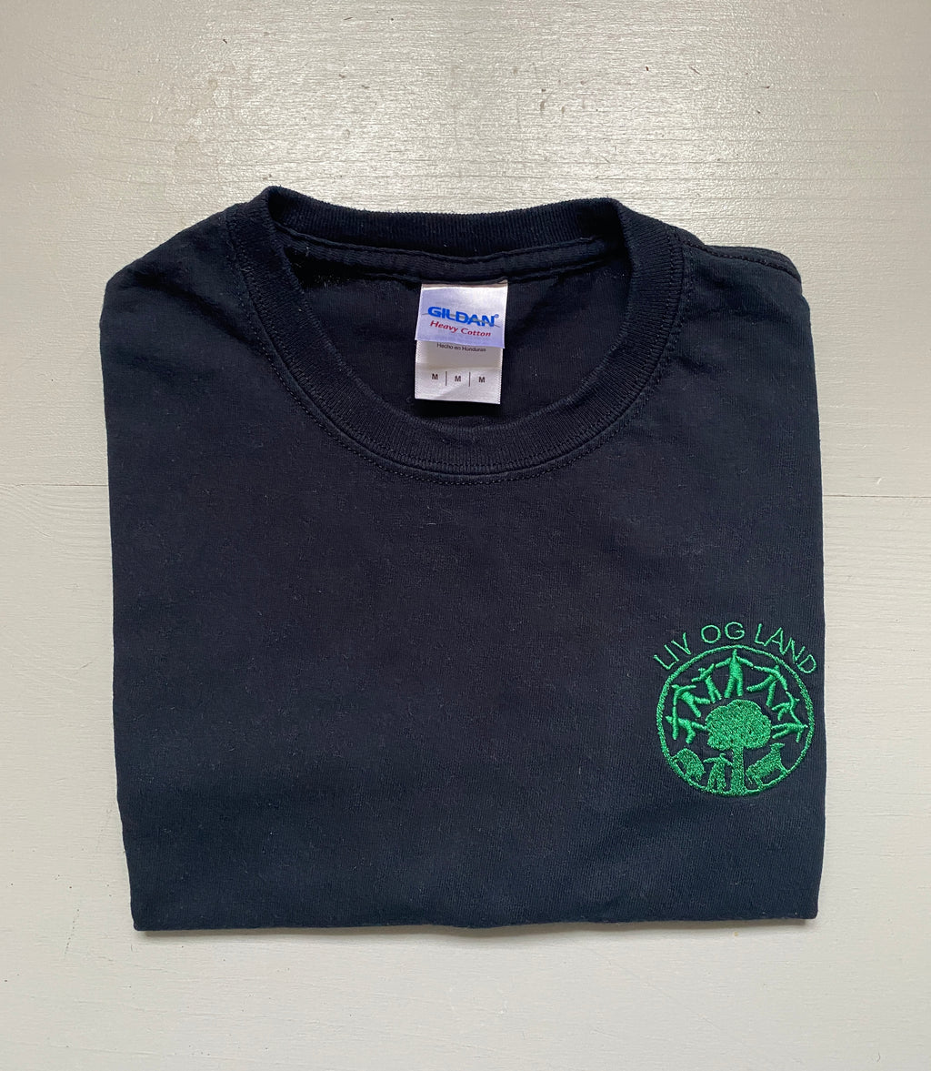 Nr. 7 Liv og land t-shirt - unisex Sort str M