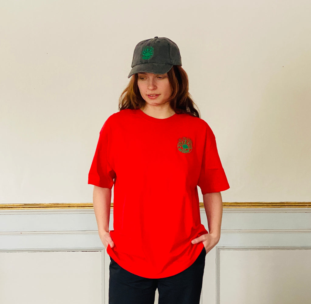 Nr. 2 Liv og land t-shirt - unisex Rød str XL