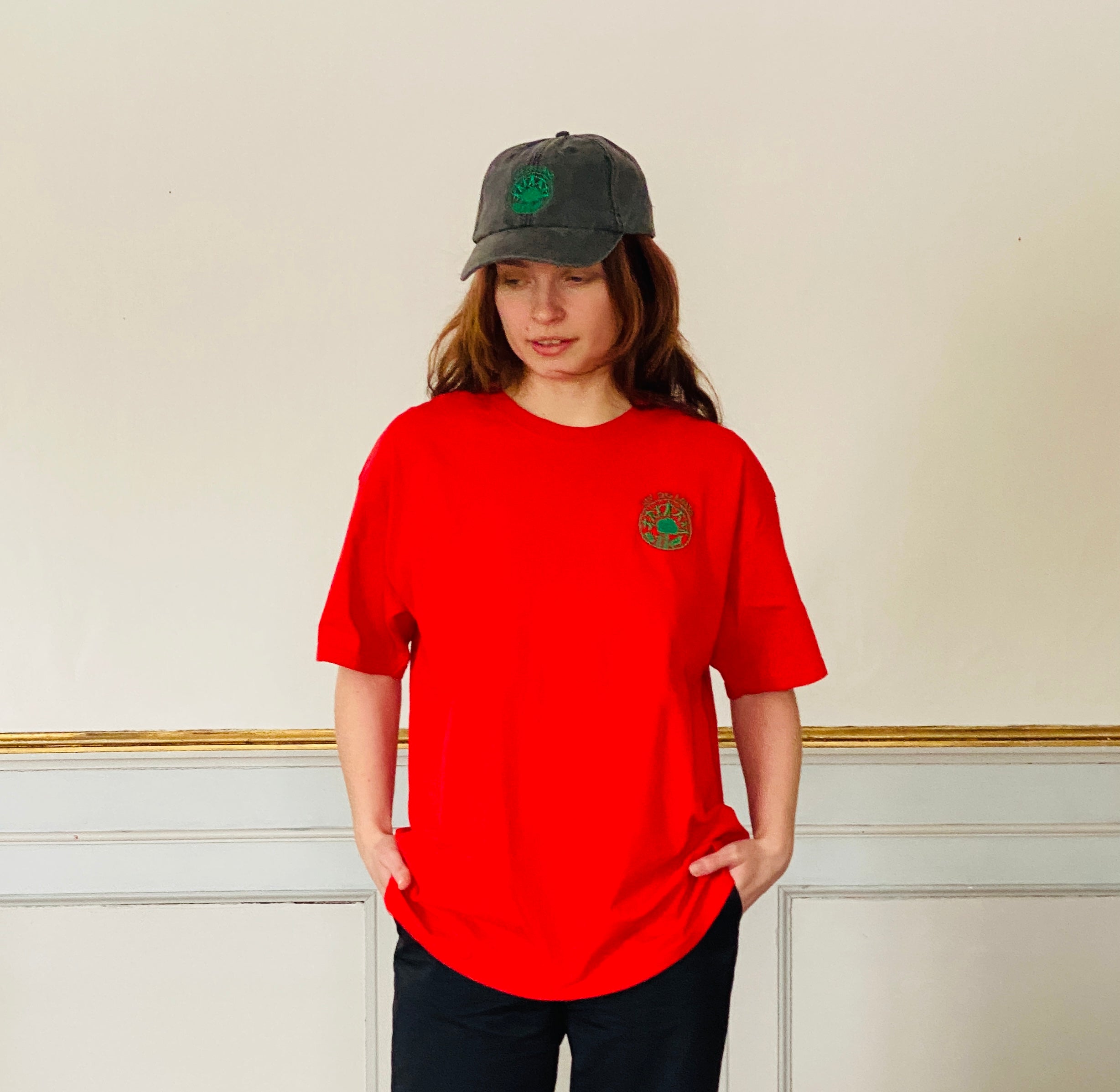 Nr. 2 Liv og land t-shirt - unisex Rød str XL